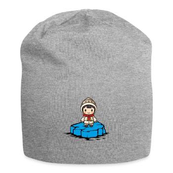 eskimo girl eisscholle - Jersey-Beanie - Grau meliert - Vorne