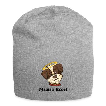 PinoEngel2 1 - Jersey-Beanie - Grau meliert - Vorne
