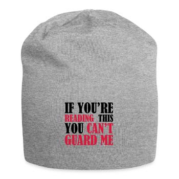 If You Can Read This You Can not Guard - Basketball - Jersey Beanie - heather grey - Front