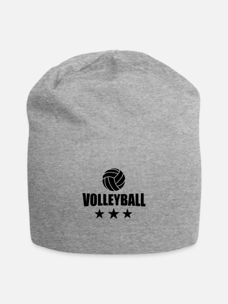 volleyball T-Shirt - Volleyballl Shirt - Team - Jersey-Beanie - Grau meliert