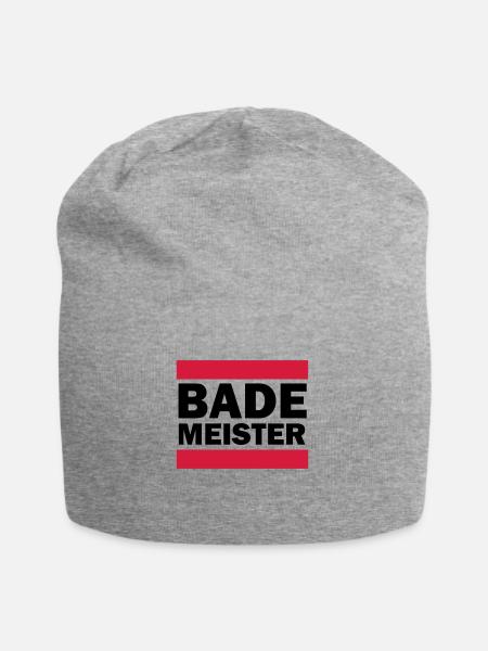 Bademeister - Jersey-Beanie - Grau meliert