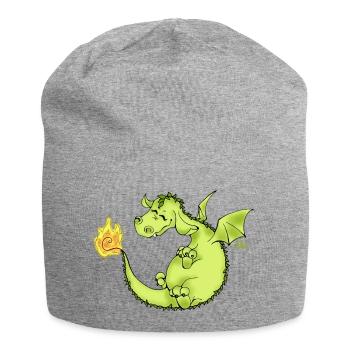 Flim Flam Funkel - Feuerdrache - Jersey-Beanie - Grau meliert - Vorne