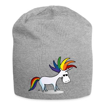 Punk Unicorn - Jersey Beanie - heather grey - Front