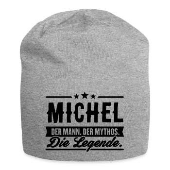 Man Myth Legend Michel - Jersey Beanie - heather grey - Front