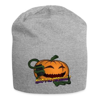 Allo ? Ici trouille ! - Bonnet en jersey - gris chiné - Devant