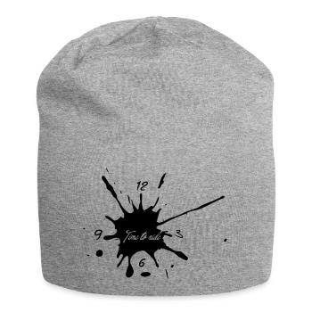 Time to ride - Jersey Beanie - heather grey - Front