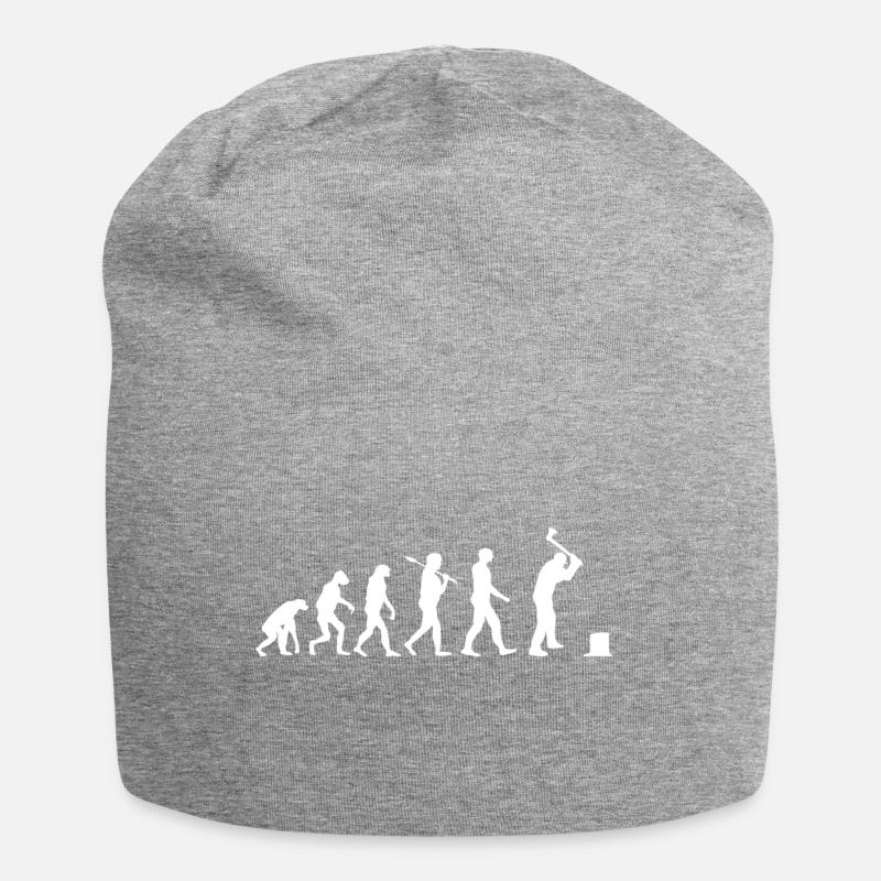 Bûcheron chemise · Evolution · · Outil hache - Bonnet en jersey - gris chiné