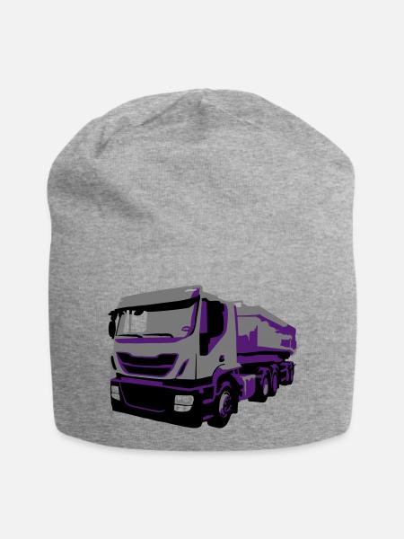 TruckIvecVektor - Jersey-Beanie - Grau meliert