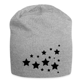 stars - Jersey-Beanie - Grau meliert - Vorne