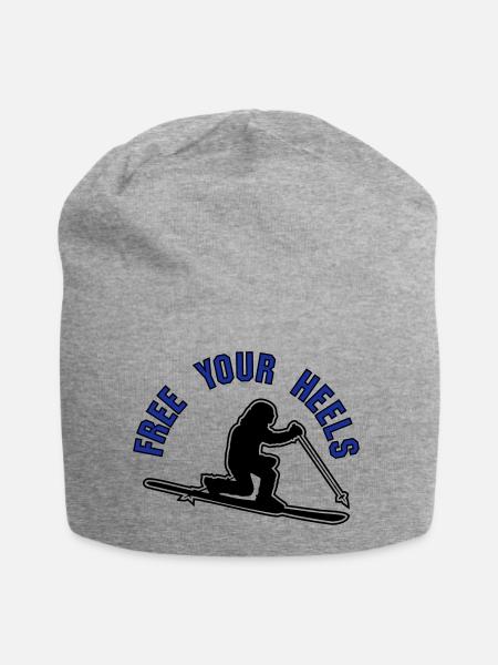 free your heels z3 - Jersey-Beanie - Grau meliert