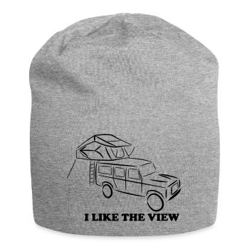 Defender avec tente de toit, tente de toit, nomades de tente de toit - Bonnet en jersey - gris chiné - Devant