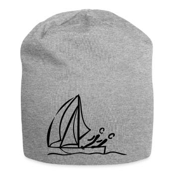 Segeln Jolle - Jersey-Beanie - Grau meliert - Vorne