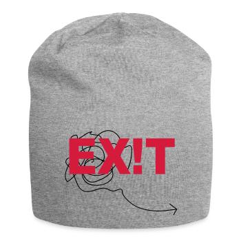 EXIT - Jersey-Beanie - Grau meliert - Vorne