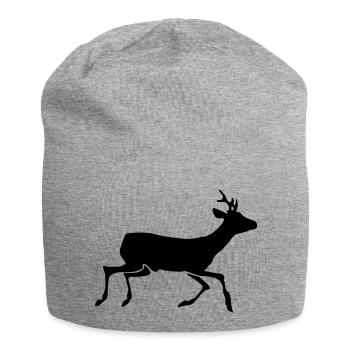 Chevreuil - Bonnet en jersey - gris chiné - Devant