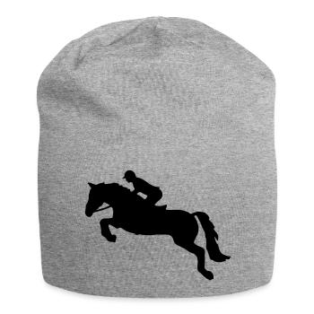 Springreiten - Jersey Beanie - heather grey - Front