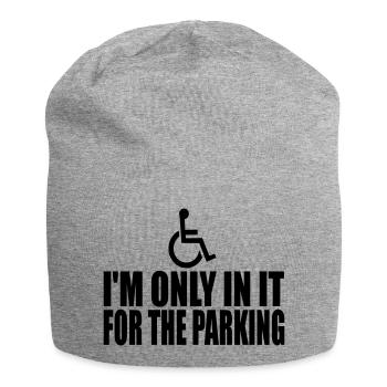 Ich bin nur für das Parken - Jersey-Beanie - Grau meliert - Vorne