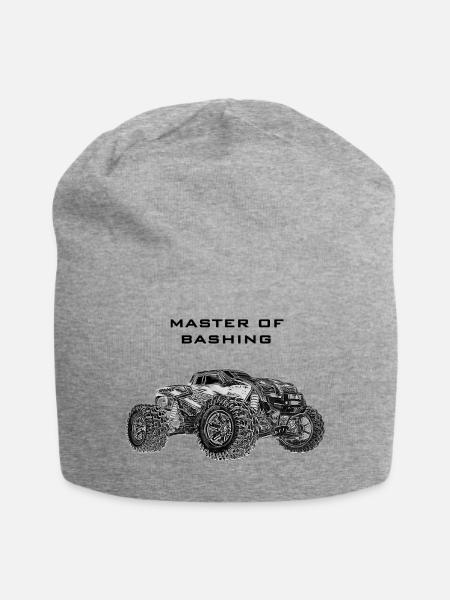 X Maxx Bashing RC Moster Traxxas Modellbau Truck - Jersey-Beanie - Grau meliert
