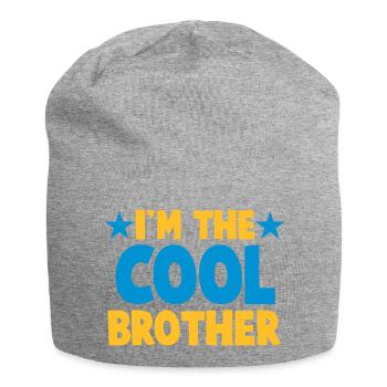 Ich bin der Bruder COOL! - Jersey-Beanie - Grau meliert - Vorne