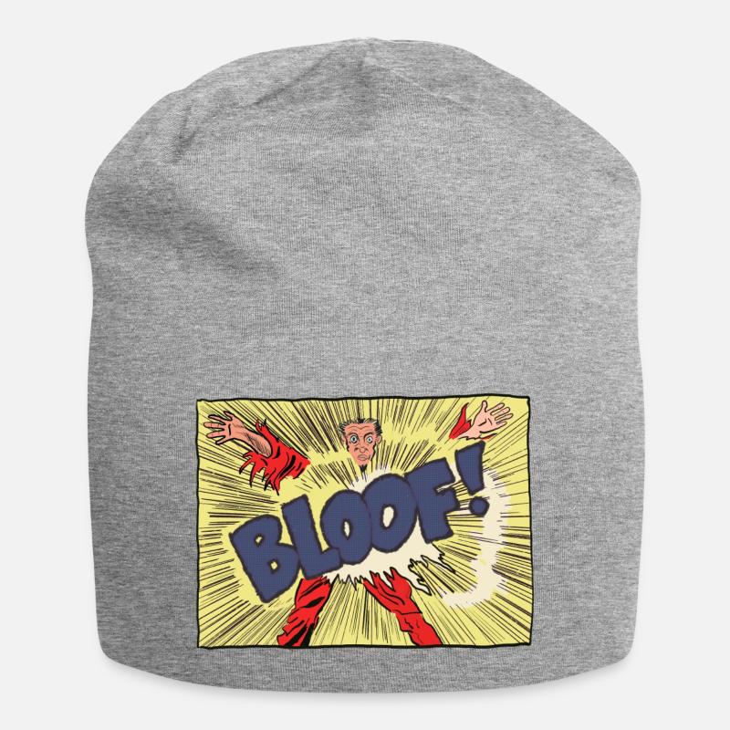BLOOF! - Jersey-Beanie - Grau meliert
