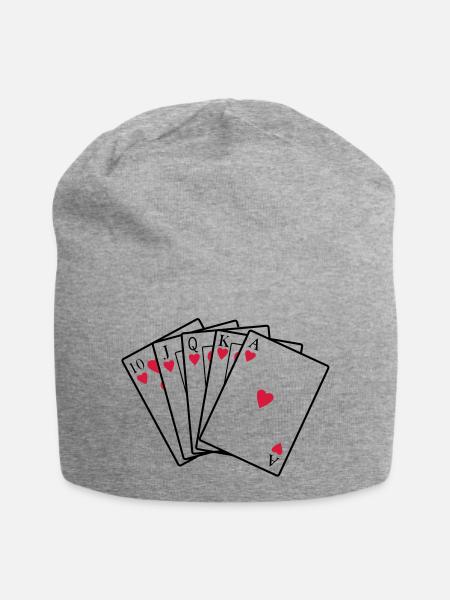 Royal Flush - Jersey Beanie - heather grey