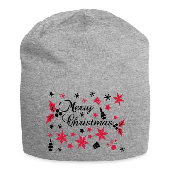 Merry Christmas decoration jeux - Bonnet en jersey - gris chiné - Devant