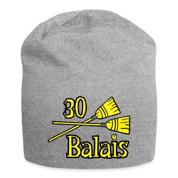30 balais ans anniversaire - Bonnet en jersey - gris chiné - Devant