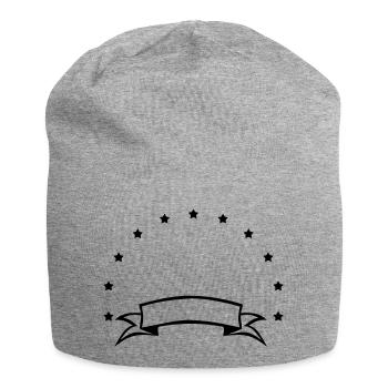stars symbol - Jersey-Beanie - Grau meliert - Vorne