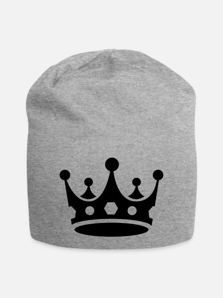 crown - Jersey Beanie - heather grey