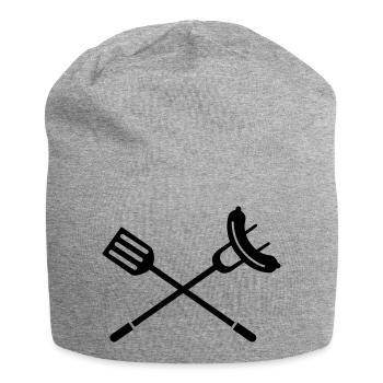 gril - Bonnet en jersey - gris chiné - Devant