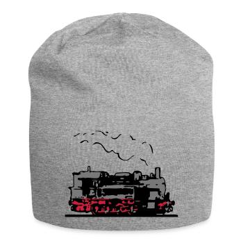 dampflok locomotive old romance - Jersey Beanie - heather grey - Front