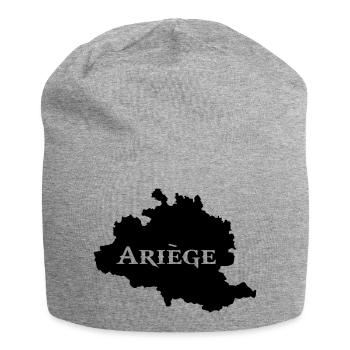 Ariège carte Ariégeoise - Bonnet en jersey - gris chiné - Devant