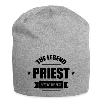 Pfarrer / Priester / Katholisch / Religion - Jersey-Beanie - Grau meliert - Vorne