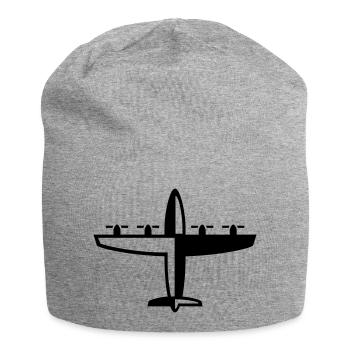avion - Bonnet en jersey - gris chiné - Devant