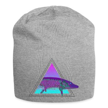 Vaporwave Hecht Retro - Bonnet en jersey - gris chiné - Devant