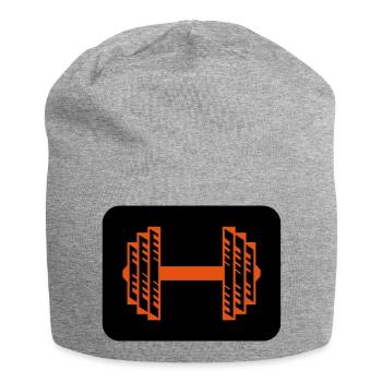 hantel - Jersey-Beanie - Grau meliert - Vorne