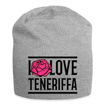 i love teneriffa - Jersey-Beanie - Grau meliert - Vorne