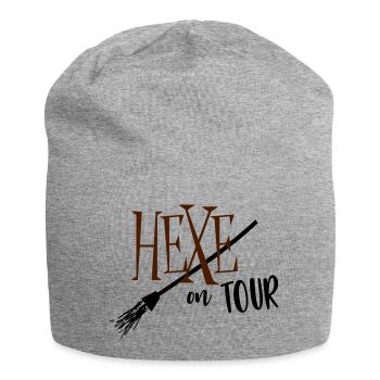 Hexe on Tour - Jersey-Beanie - Grau meliert - Vorne