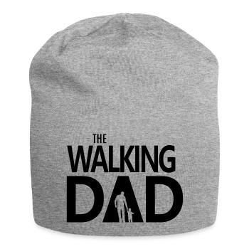The walking Dad bester Vater Sohn Papa Tochter Fun - Jersey-Beanie - Grau meliert - Vorne