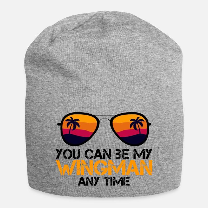 Wingman - Jersey Beanie - heather grey