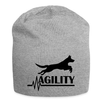 Agilité de chien de chien - Bonnet en jersey - gris chiné - Devant