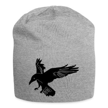 Raven Hugin - Jersey Beanie - heather grey - Front
