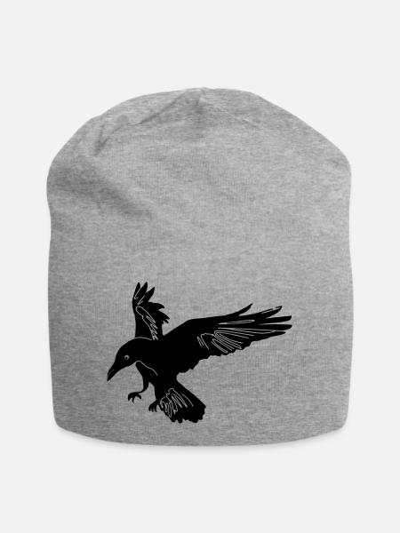 Rabe Hugin - Jersey-Beanie - Grau meliert