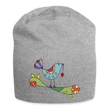 Bird - Jersey Beanie - heather grey - Front