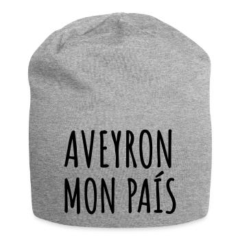 Aveyron mon pays aveyronnais - Bonnet en jersey - gris chiné - Devant