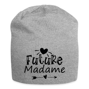 Future madame. Evjf. - Bonnet en jersey - gris chiné - Devant