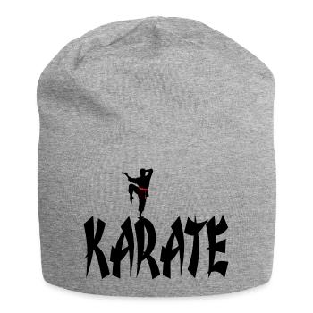 karaté - Bonnet en jersey - gris chiné - Devant