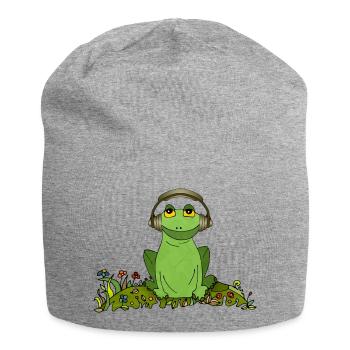 Frog - Jersey Beanie - heather grey - Front