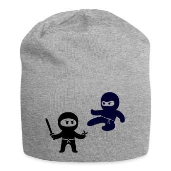 Ninjas - Jersey Beanie - heather grey - Front