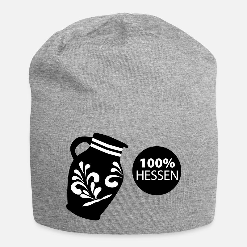 Bembel 100% HESSEN #FFM #BembelDesign #069 - Jersey Beanie - heather grey