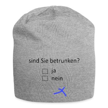 sind Sie betrunken? - Jersey-Beanie - Grau meliert - Vorne